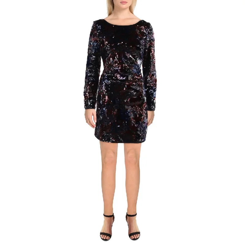 Marciano Womens Sequined Above Knee Cocktail And Party Dress