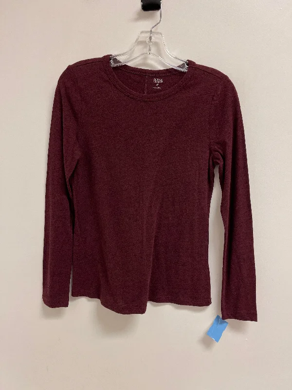 Top Long Sleeve By Ana In Red, Size: Xs