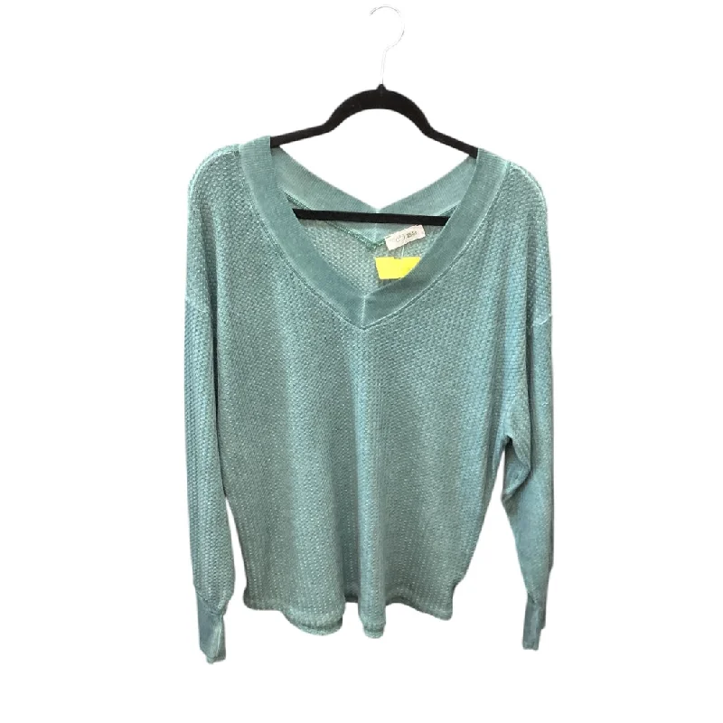 Top Long Sleeve By Clothes Mentor In Green, Size: S