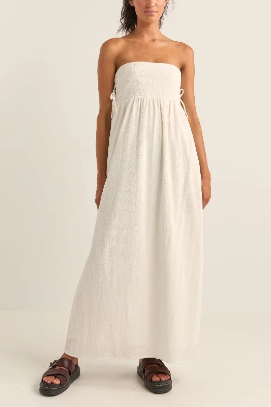 Zali Tie Side Maxi Dress Coconut