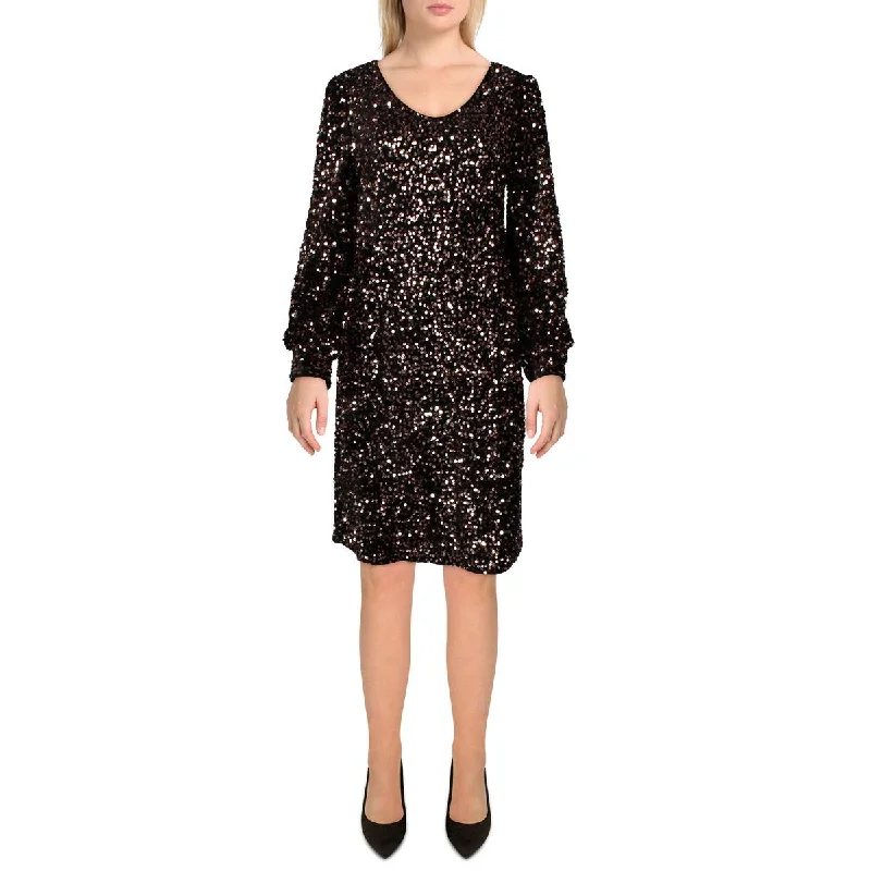 Nanette Nanette Lepore Womens Sequined Above Knee Cocktail And Party Dress