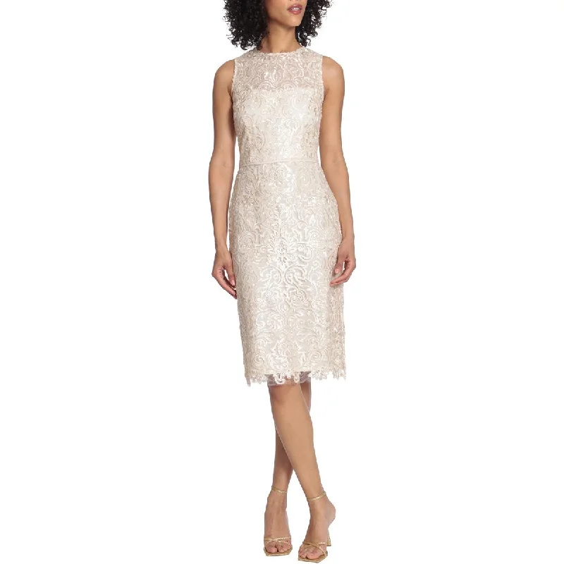 Maggy London Womens Sequined Embroidered Cocktail And Party Dress