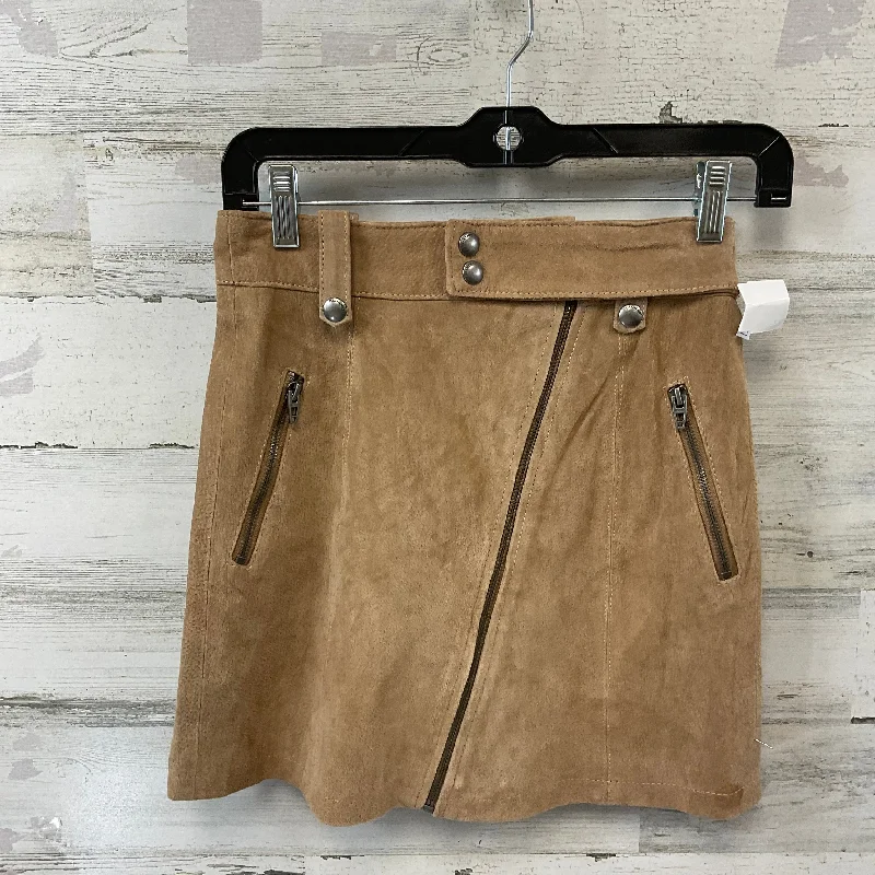 Leather Skirt Mini & Short By Blanknyc In Brown, Size: 00