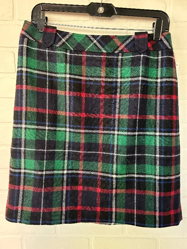 Skirt Mini & Short By Talbots In Blue & Green, Size: 6