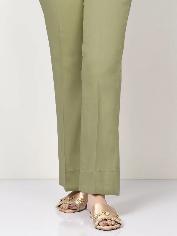 Cambric Bootcut Pants - Green