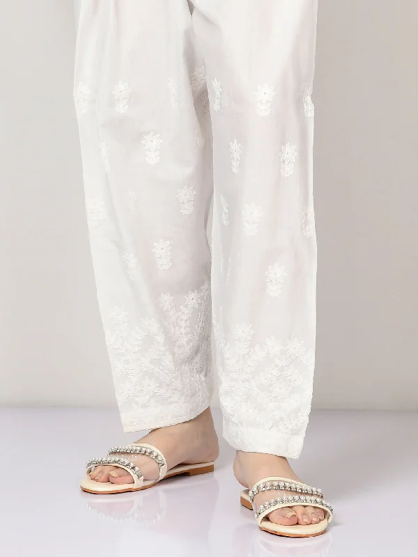 Embroidered Cambric Shalwar