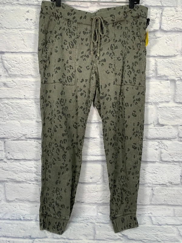 Pants Joggers By Bella Dahl In Black & Green, Size: 8