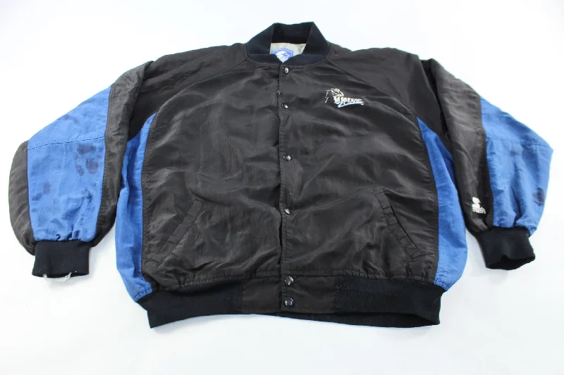 Starter Embroidered Logo Emmitt Zone Black & Blue Jacket