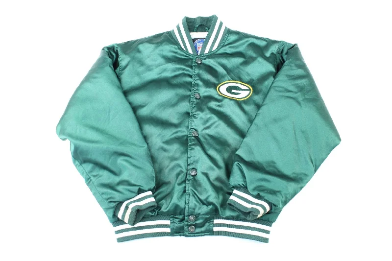 Youth Green Bay Packers Embroidered Bomber Jacket