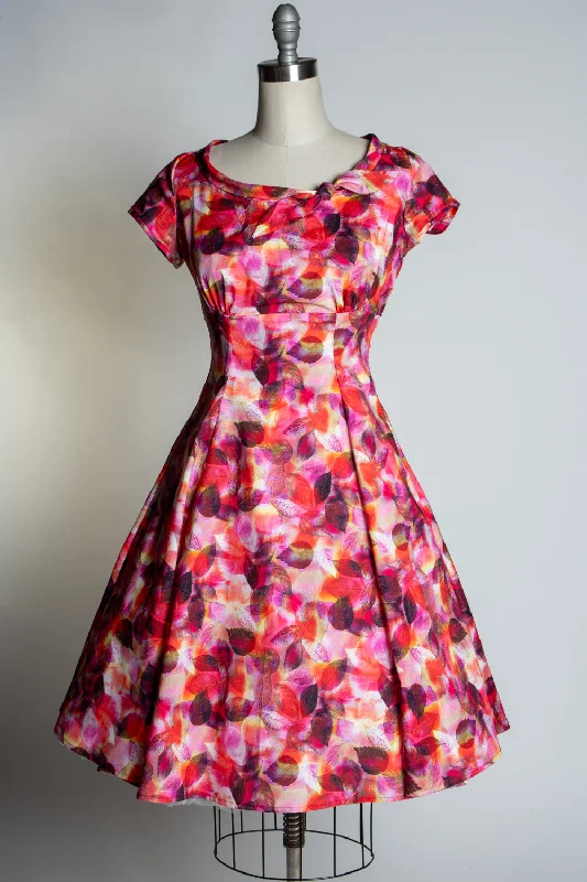 Beverly Dress- Scarlet Leaves