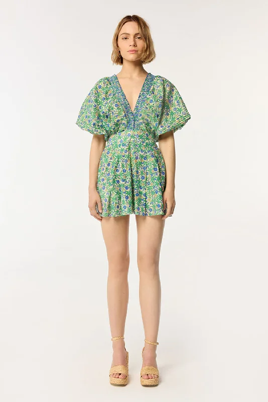 Short Jumpsuit Chantal - Blue Honolulu