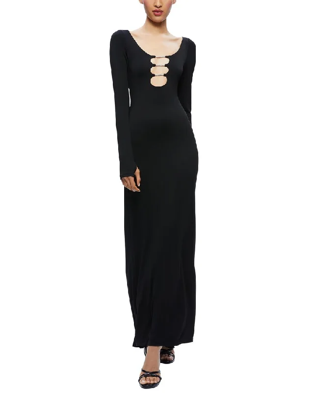 alice + olivia Kalena Cutout Maxi Dress