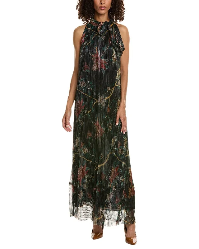 Johnny Was Evelina Metallic Maxi Dress