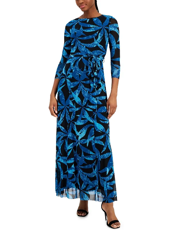 Womens Printed Long Maxi Dress