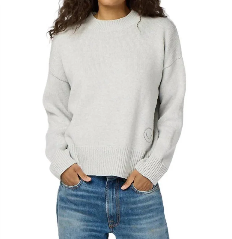 Benton Best Day Ever Sweater In Silver Fox